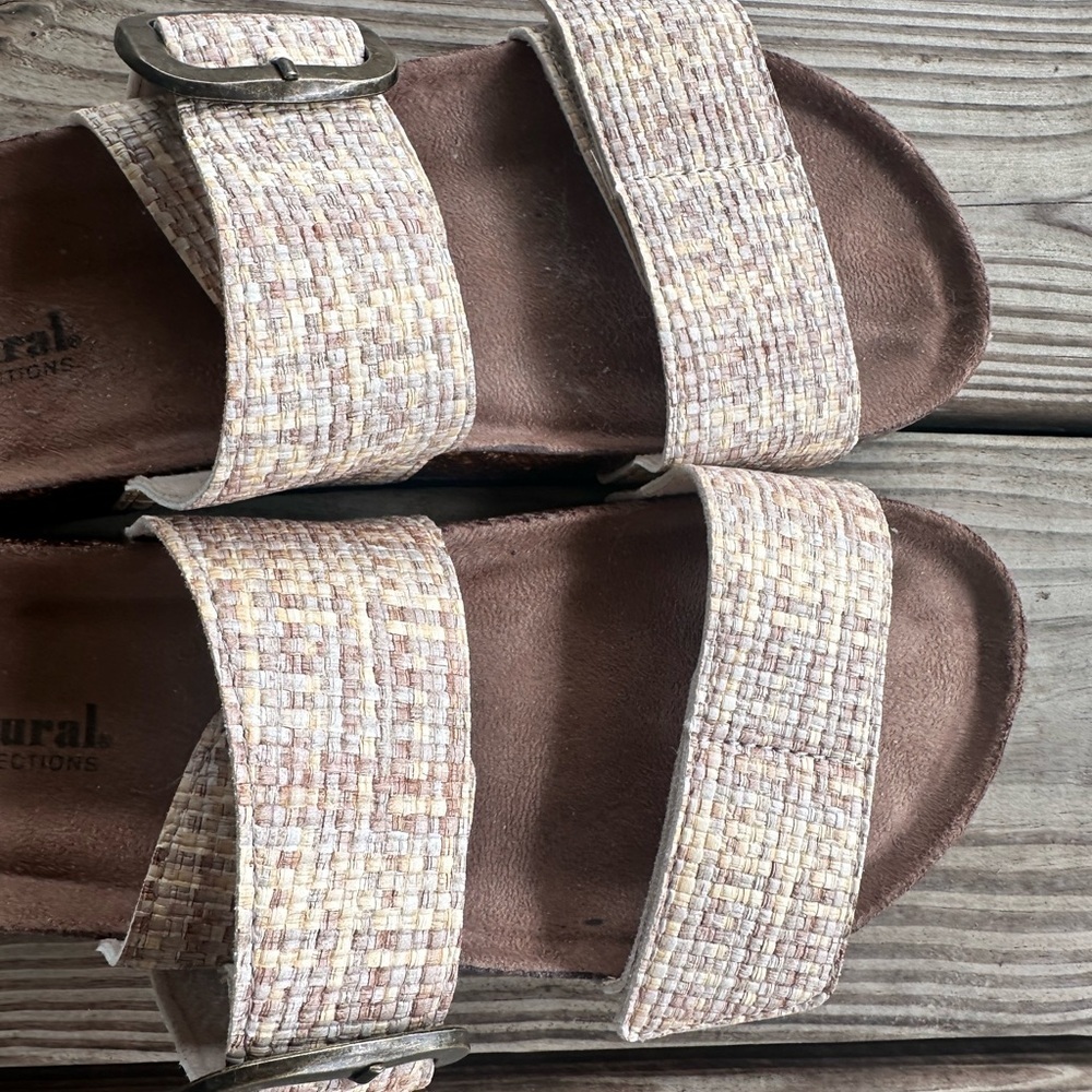 Natural Reflections Women's Sandals - Tan and Brown size 8 - Picture 4 of 9